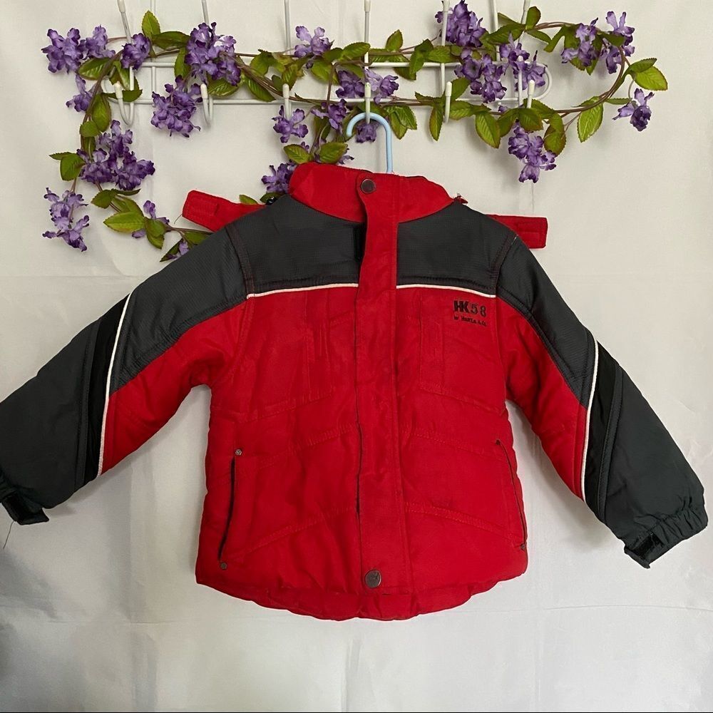 HK58-Hawke & Company Red Boys Puffer Jacket.